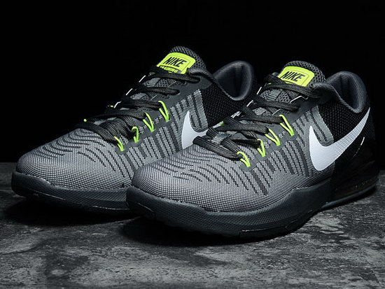 Mens Nike Zoom Train Action Grey Black Green Taiwan